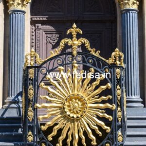 Luxury Brass Railing Design For Stair Interiors Fancy Grill Gate Design