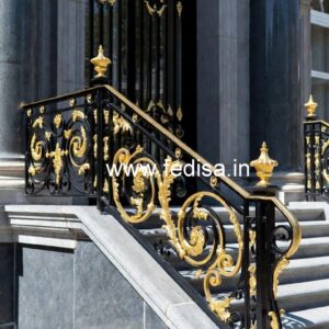 Modern Brass Railing Design For Stylish Interiors Spider Web Grill Design