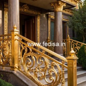 Decorative Brass Balcony Railing With Premium Style Grill Gate Design For Window