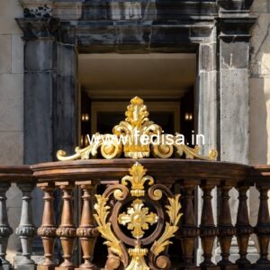 Antique Brass Staircase Railing Design For Villas Wrought Iron Grill For Front Door