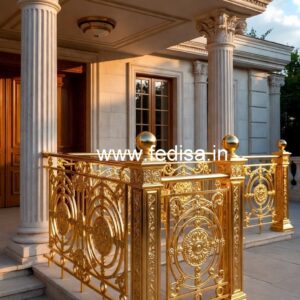 Elegant Brass Railing Design For Premium Interiors Main Door Grill Design Catalog