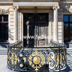 Brass Staircase Railing Design With Luxury Appeal Khidki Ki Jali Design