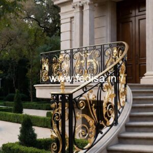 Modern Brass Railing Design For Stylish Spaces Window Grill Design Horizontal