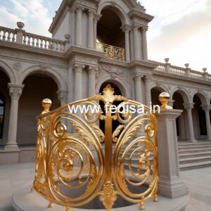 Decorative Brass Staircase Railing With Fine Finish Latest House Window Grill Design