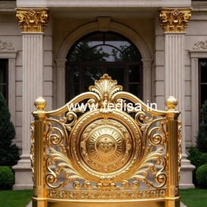 Elegant Brass Railing Design For High-end Homes Grill Door Paint Design