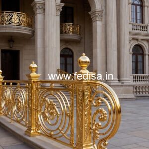 Modern Brass Staircase Railing Design Ideas Iron Boundary Grill Design