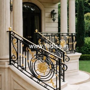 Decorative Brass Balcony Railing Design Ideas Black Grill Design