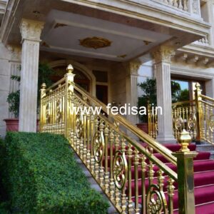Antique Brass Staircase Railing Design Maharaja Window Grill Design