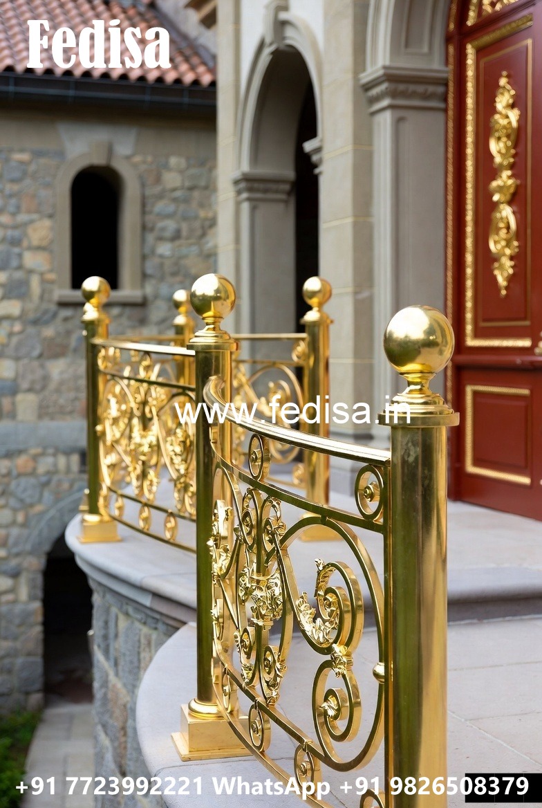 Modern Brass Railing Design For Homes Grill Design Aluminum