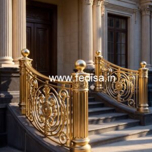 Elegant Brass Staircase Railing Design Main Gate Grill Design Catalog
