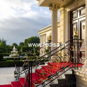 Custom Brass Staircase Railing Ideas French Door With Grill Design