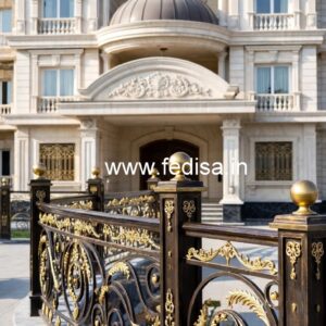 High Quality Brass Balcony Railing For Home Exterior Terrace MS Grill Design