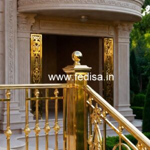 Brass Balcony Railing With Elegant Design Balcony Safety Grill Price