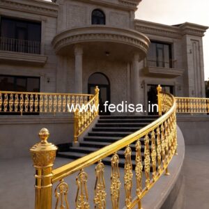 Brass Stair Railing Design For Modern Living Spaces Main Door Steel Grill