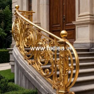 Custom Brass Railing Design For Premium Interiors Modern Grill Design For Terrace