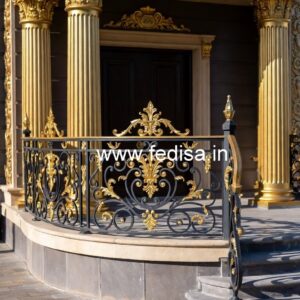 Elegant Brass Railing Design For Modern Projects Compound Wall Security Grill