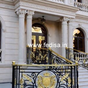 Stylish Brass Balcony Railing For Premium Homes Western Window Grill Design