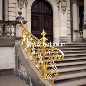 Premium Brass Staircase Handrail For Homes Window Grill Butterfly Design