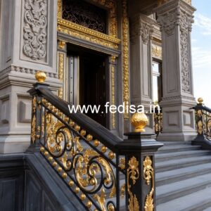 Elegant Brass Staircase Railing With Luxury Finish Modern Stair Railing