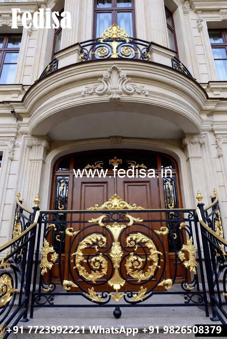 Brass Balcony Railing Design With Premium Style Simple Stairs Design