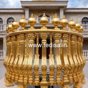 Premium Brass Stair Railing With Unique Design Stair Railing Design Steel