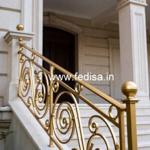 Modern Brass Stair Railing Design For Interiors Iron Stair Railing Design