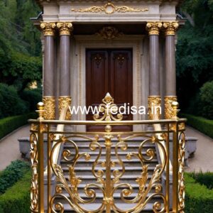 Brass Railing Design With Premium Decorative Finish Simple Stairs Design For Indian Houses