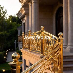 Premium Brass Railing Design Manufacturer Wooden Stairs Design For Small Spaces