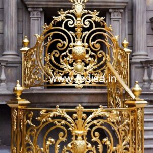 Elegant Brass Staircase Railing For Villas Granite Design For Stairs
