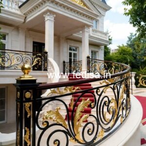 Luxury Brass Balcony Railing Inspiration Kitchen Under Stairs Design