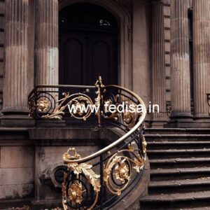 Premium Brass Balcony Railing Collection Outdoor Stairs Tiles Design