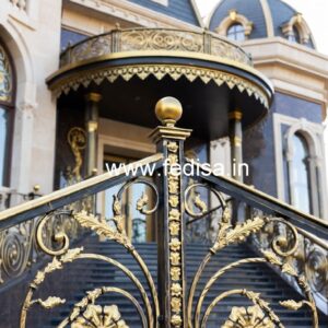 Stylish Brass Railing Design For Interiors Wall Stairs Design