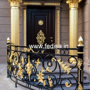 Brass Stair Railing Design With Premium Finish Luxury Staircase Design