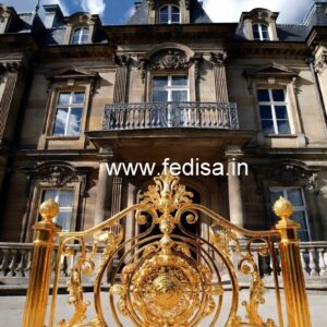 Brass Balcony Railing Design For Luxury Interiors Modern Glass Staircase
