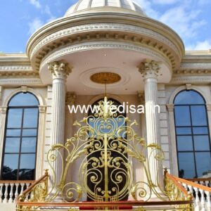 Luxury Brass Railing Design For Stair Interiors Outside Staircase Design For Small Spaces