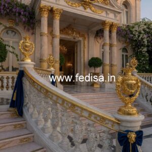 Stylish Brass Stair Railing With Premium Finish Zaha Hadid Stairs