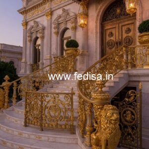 Premium Brass Staircase Handrail Collection Readymade Stairs For Home