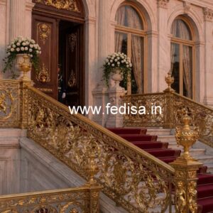 Custom Brass Railing Design For Staircase Interiors Designs Of Stairs Outside House