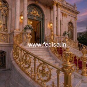 Stylish Brass Staircase Railing For Interior Design Staircase Wooden Handrail Design