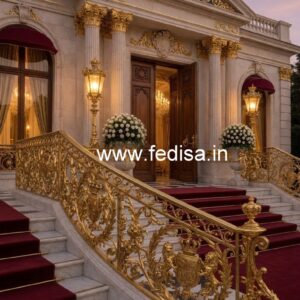 Designer Brass Balcony Railing For Stylish Homes Stairs Design Outside Home