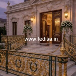 Brass Balcony Railing Design With Classic Appeal Steel Railing Stairs Design
