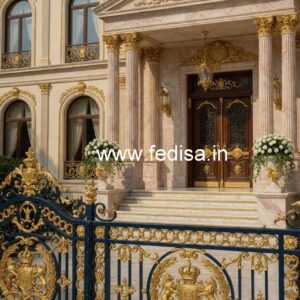 Decorative Brass Railing Design For Elegant Villas Stairs Design For Indian House Outside