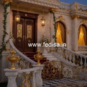 Modern Brass Railing Design With Decorative Patterns Glass Grill Design For Stairs