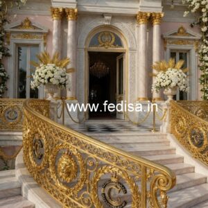 Elegant Brass Stair Railing Design Ideas Front Gate Stairs Design