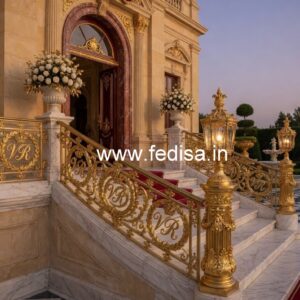 Designer Brass Staircase Railing For Luxury Homes Staircase Furniture Design