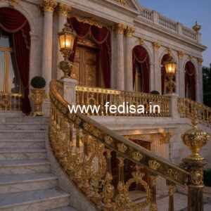 Unique Brass Railing Design For Interiors Staircase Space Design