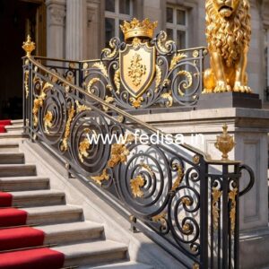 Brass Railing Design For Contemporary Homes Classic Staircase Design