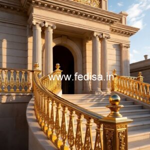 High Quality Brass Staircase Railing Design Staircase Handrail Design Steel