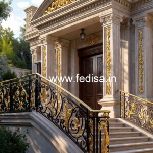 Classic Brass Staircase Design For Luxury Homes Design Of Stairs Outside The House