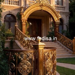 Modern Brass Handrail Design For Staircase Kitchen Stairs Design